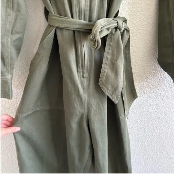 Sea New York Harlow Utility Jumpsuit Army Green - Picture 9 of 11